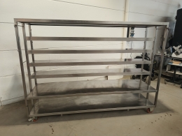 Mobile s/s rack - 267x71x193 cm